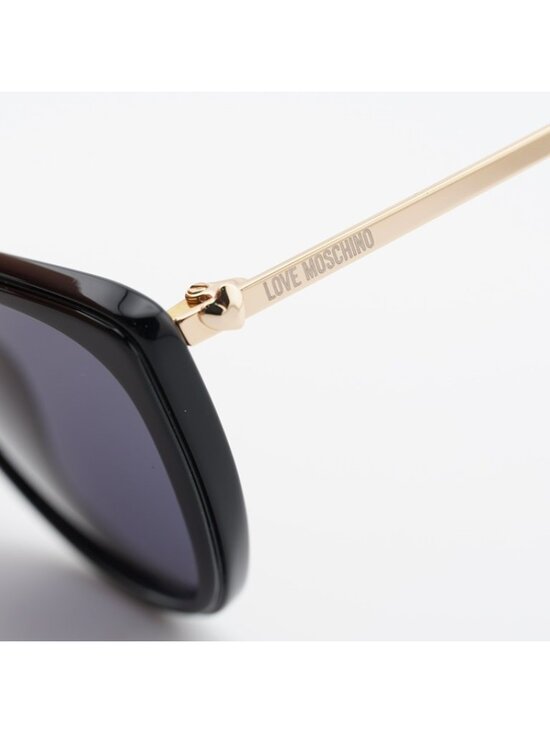 Love Moschino MOL036/S 0807 IR Sunglasses Black Cat Eye Frame, Grey Lenses main image 7